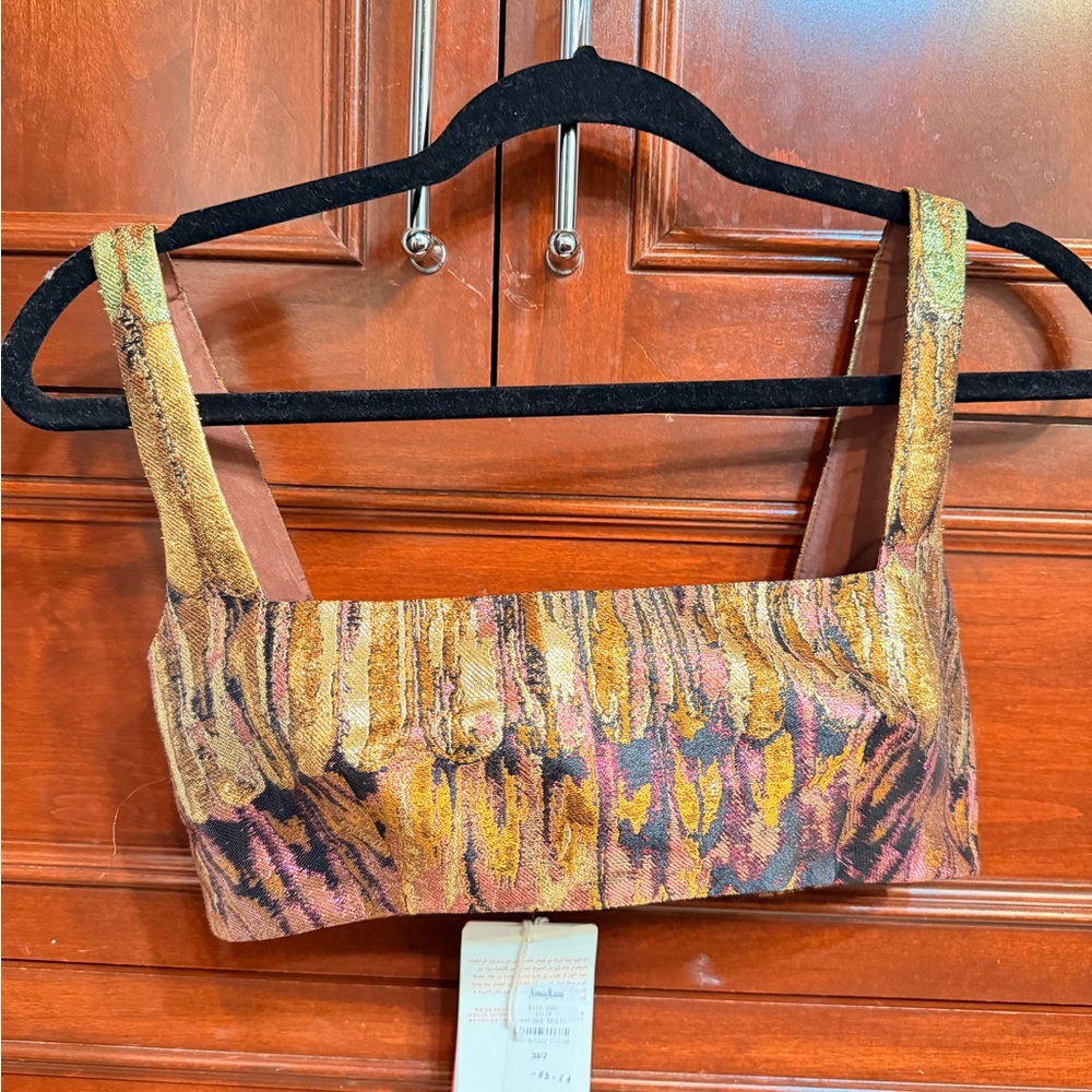 Valentino Vibrant Patterned Crop Top